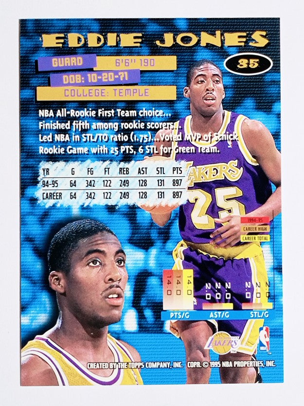 1995-96 Stadium Club #35 Eddie Jones