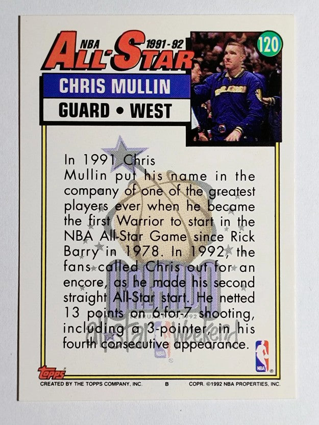 1992-93 Topps #120 Chris Mullin AS