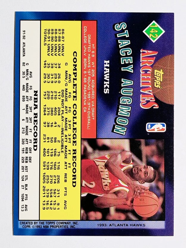 1992-93 Topps Archives #142 Stacey Augmon