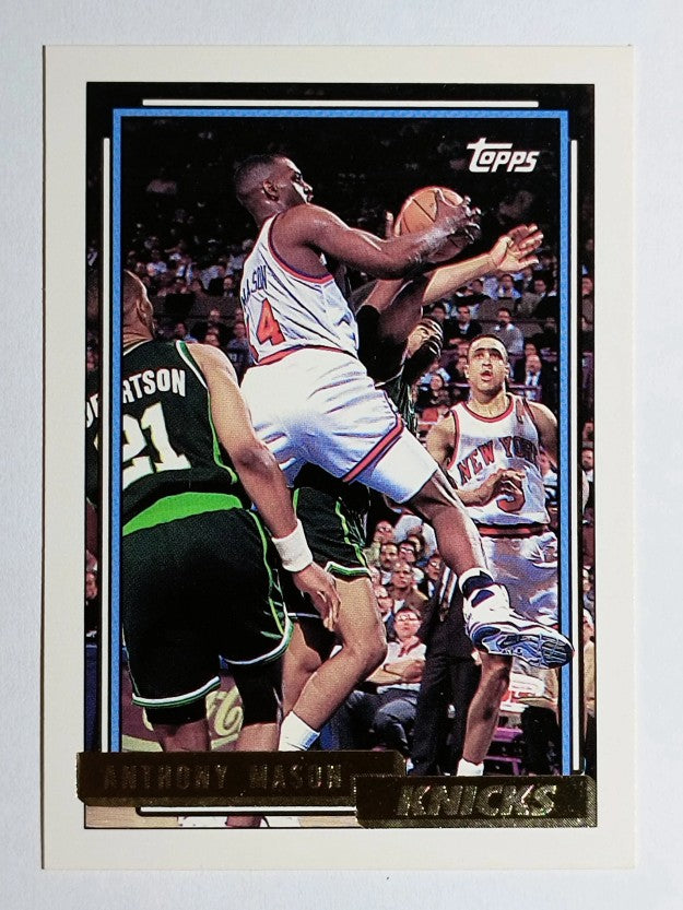 1992-93 Topps Gold #195 Anthony Mason