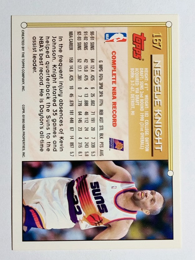 1993-94 Topps Gold #167 Negele Knight