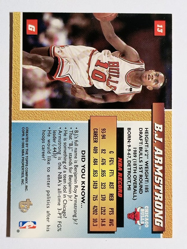 1994-95 Embossed #13 B.J. Armstrong