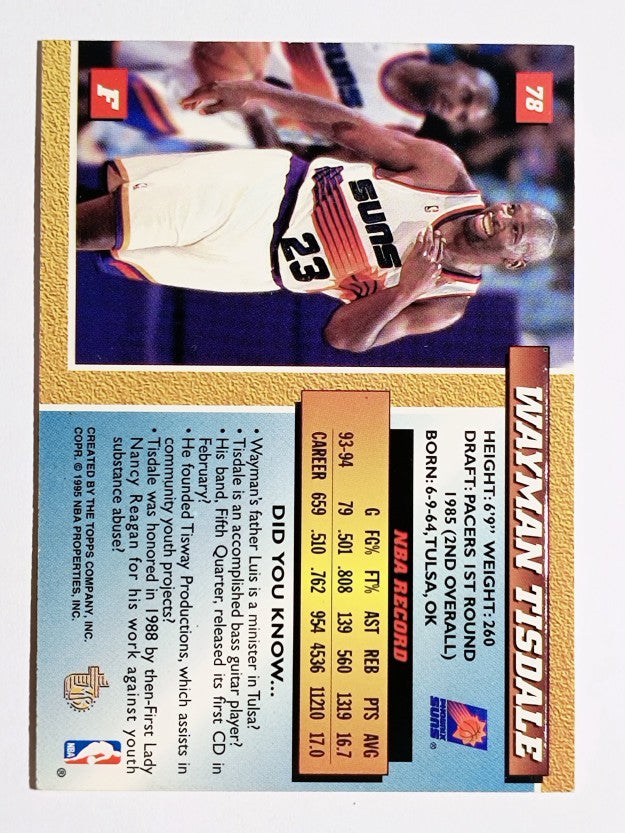 1994-95 Embossed #78 Wayman Tisdale