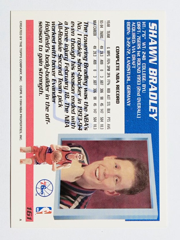1994-95 Topps #161 Shawn Bradley