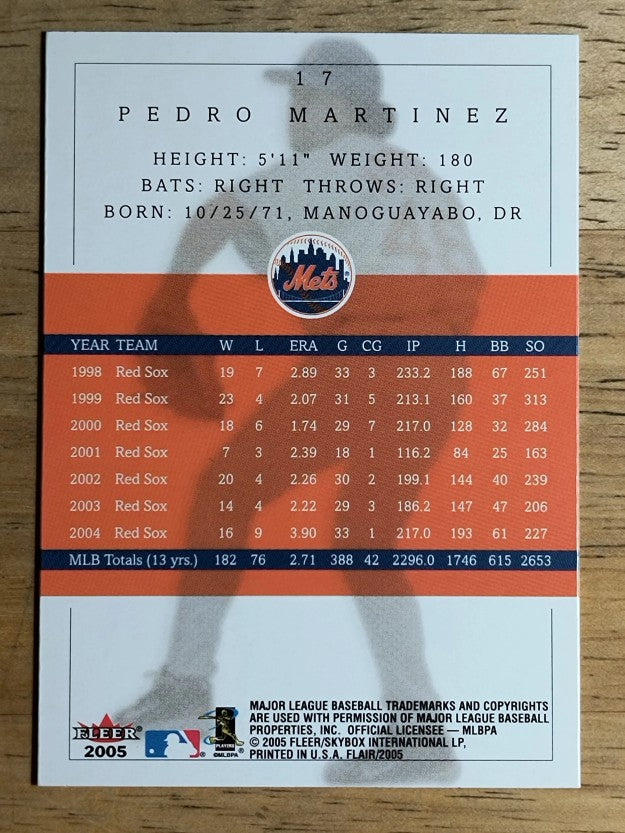 2005 Flair #17 Pedro Martinez