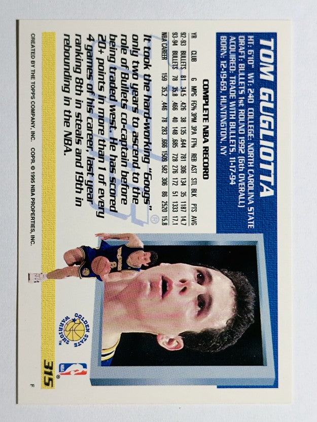 1994-95 Topps #315 Tom Gugliotta