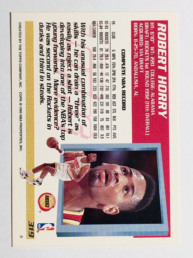 1994-95 Topps #319 Robert Horry
