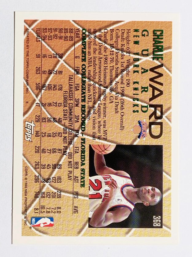 1994-95 Topps #368 Charlie Ward RC