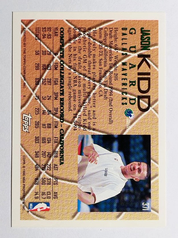 1994-95 Topps #371 Jason Kidd (NM)