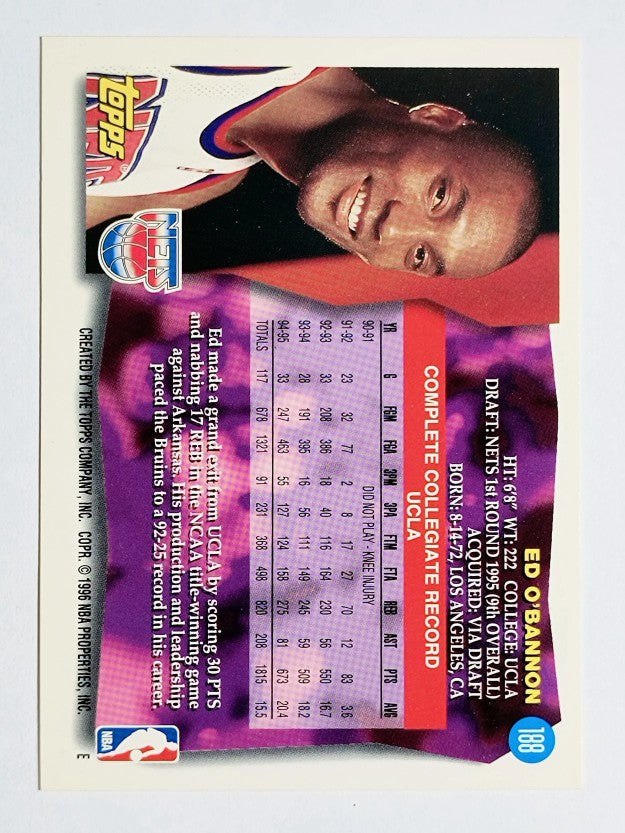 1995-96 Topps #188 Ed O'Bannon RC