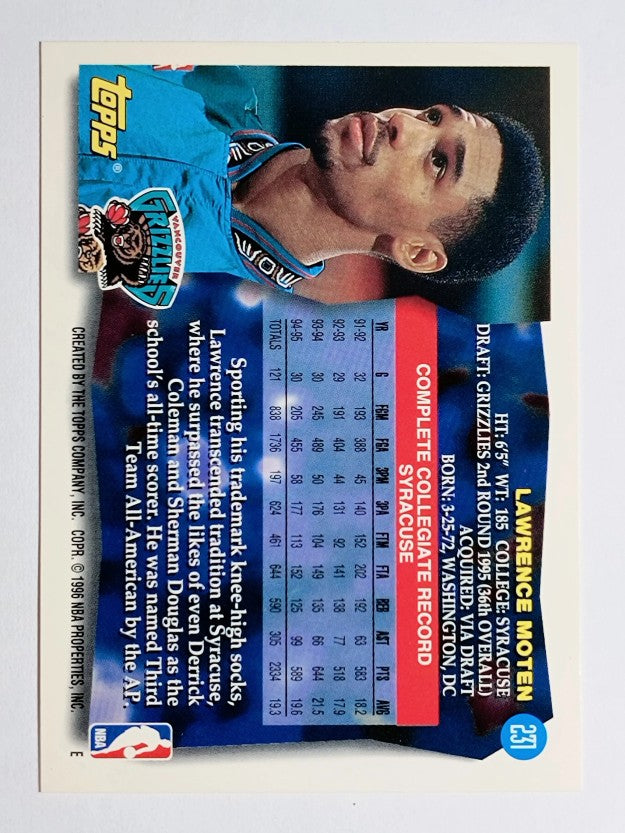 1995-96 Topps #231 Lawrence Moten RC