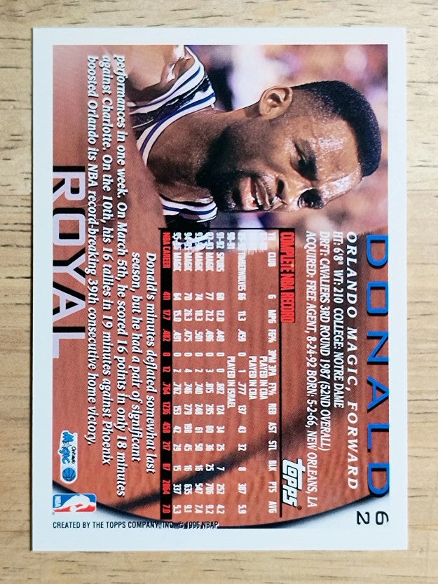 1996-97 Topps #62 Donald Royal