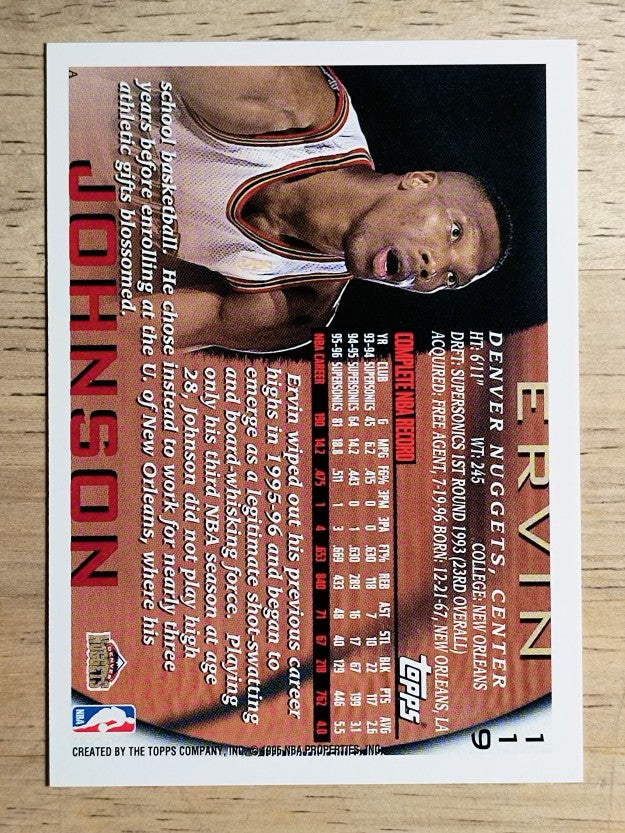 1996-97 Topps #119 Ervin Johnson