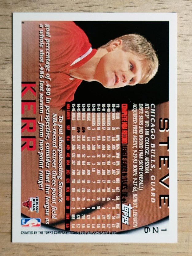 1996-97 Topps #126 Steve Kerr
