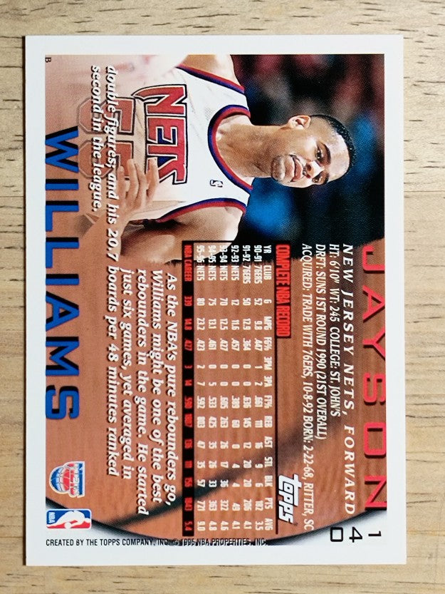 1996-97 Topps #140 Jayson Williams