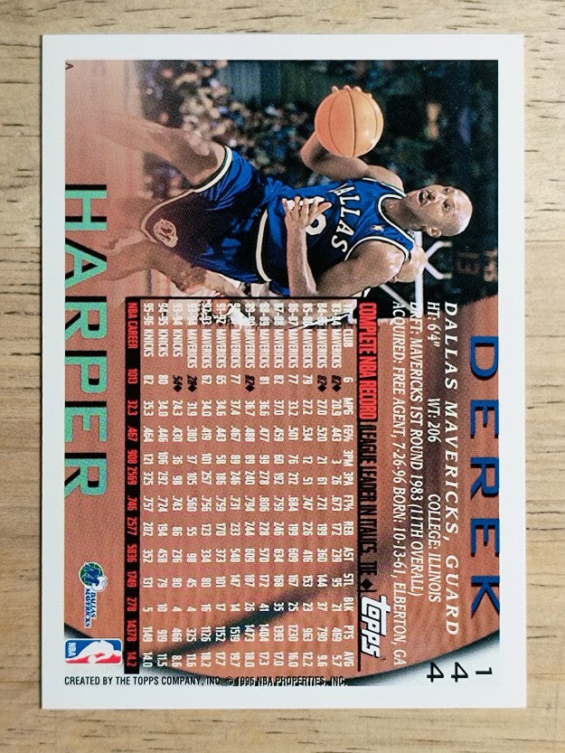 1996-97 Topps #144 Derek Harper