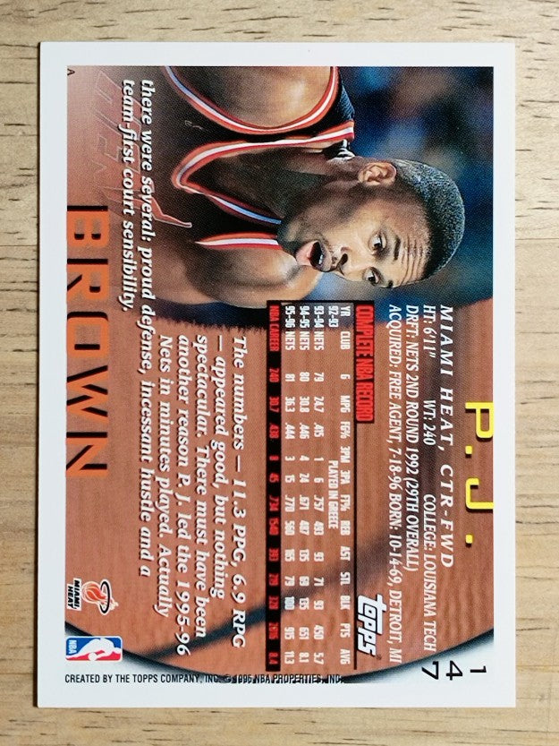 1996-97 Topps #147 P.J. Brown