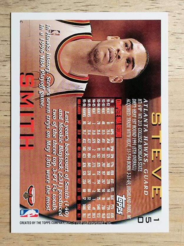 1996-97 Topps #150 Steve Smith