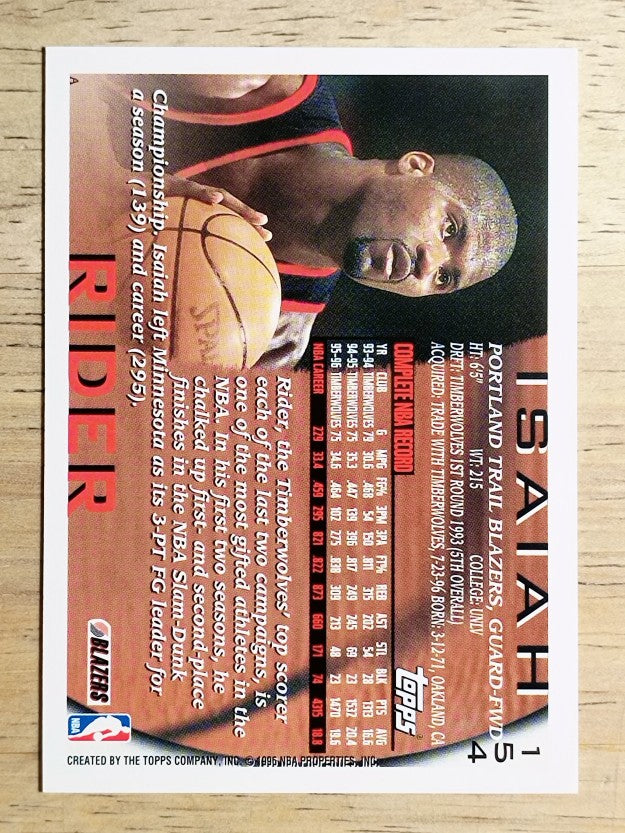 1996-97 Topps #154 Isaiah Rider