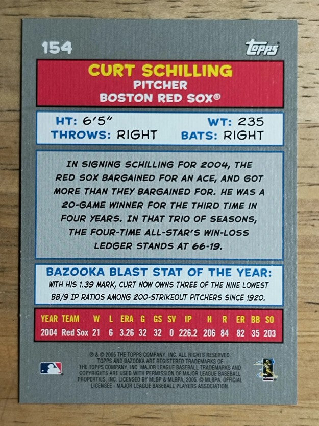2005 Bazooka Minis #154 Curt Schilling