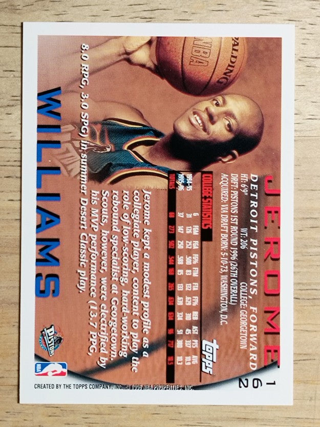 1996-97 Topps #162 Jerome Williams RC