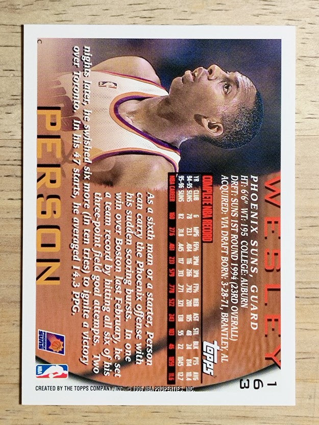 1996-97 Topps #163 Wesley Person