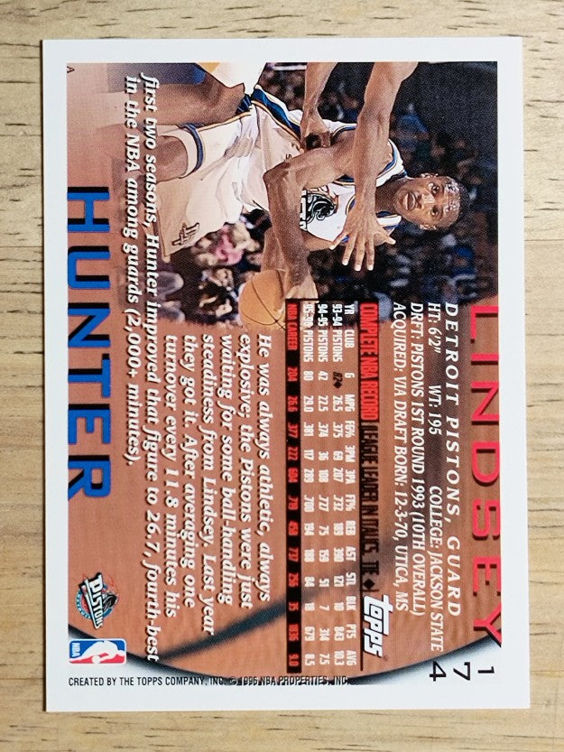 1996-97 Topps #174 Lindsey Hunter