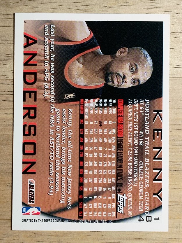 1996-97 Topps #184 Kenny Anderson