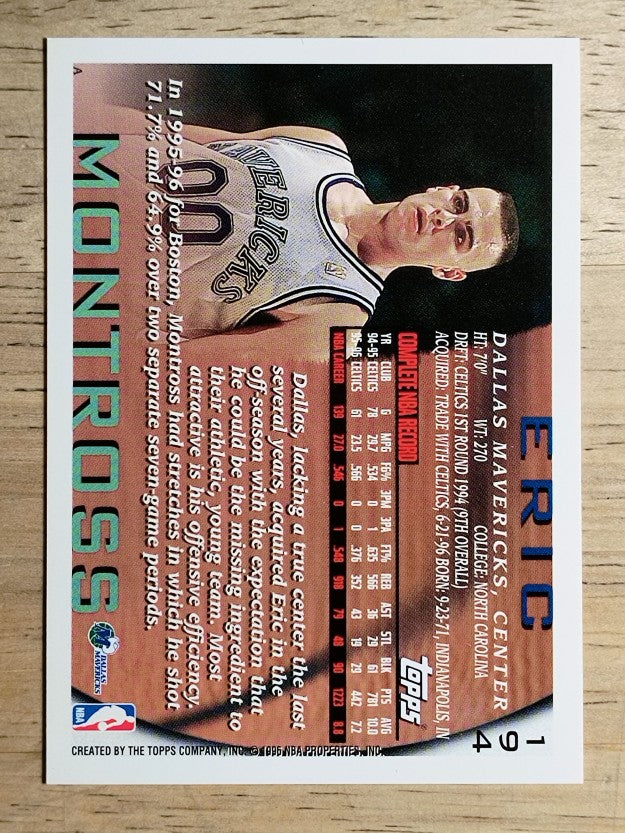 1996-97 Topps #194 Eric Montross
