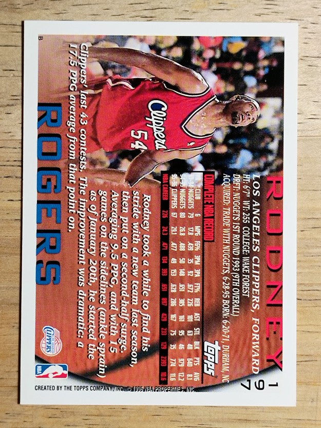 1996-97 Topps #197 Rodney Rogers