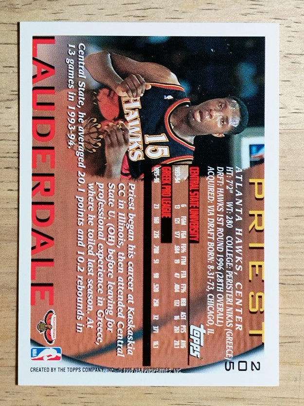 1996-97 Topps #205 Priest Lauderdale RC