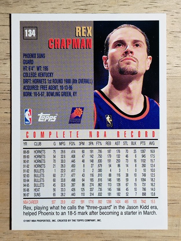 1997-98 Topps #134 Rex Chapman