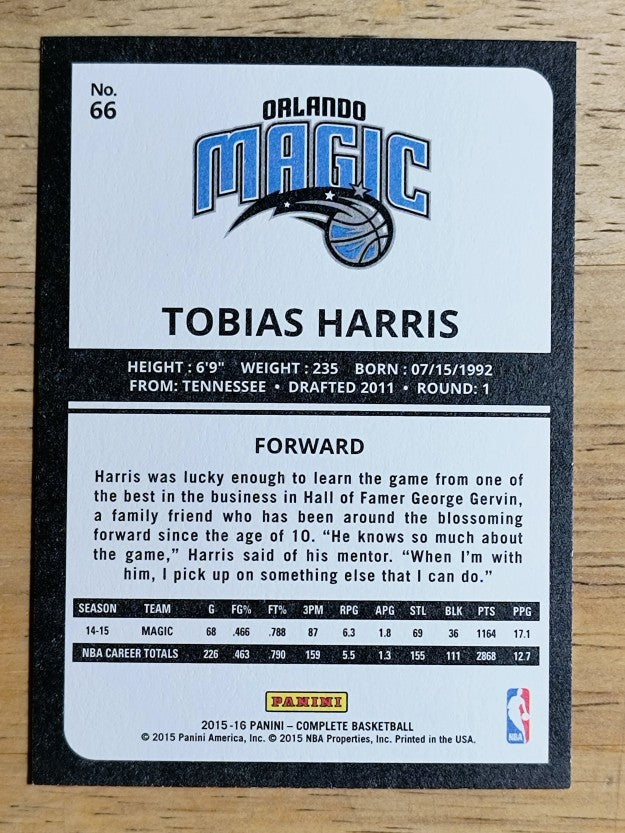 2015-16 Panini Complete #66 Tobias Harris