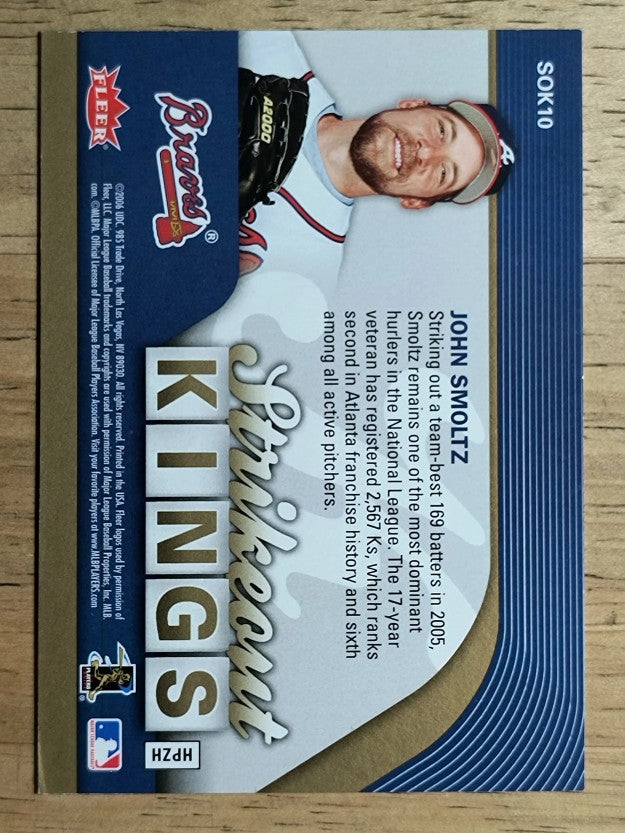 2006 Ultra Strikeout Kings #SOK10 John Smoltz