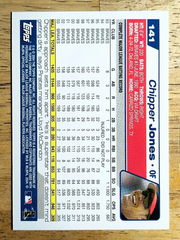 2004 Topps Opening Day #141 Chipper Jones