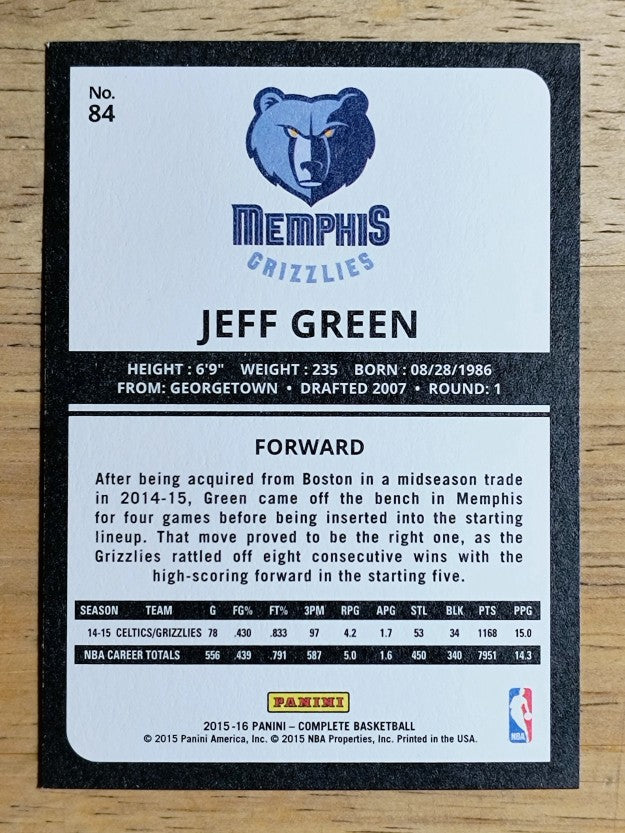 2015-16 Panini Complete #84 Jeff Green