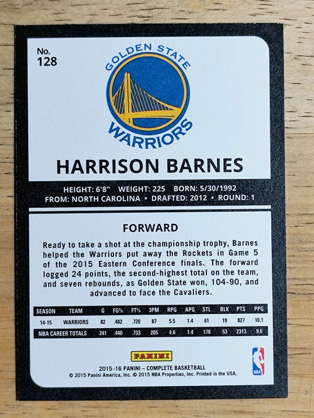 2015-16 Panini Complete #128 Harrison Barnes