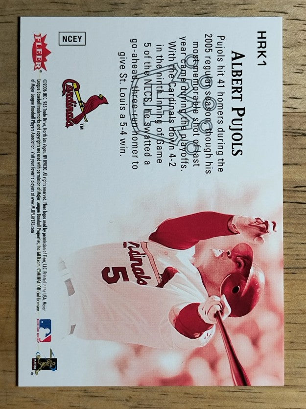 2006 Ultra Home Run Kings #HRK1 Albert Pujols