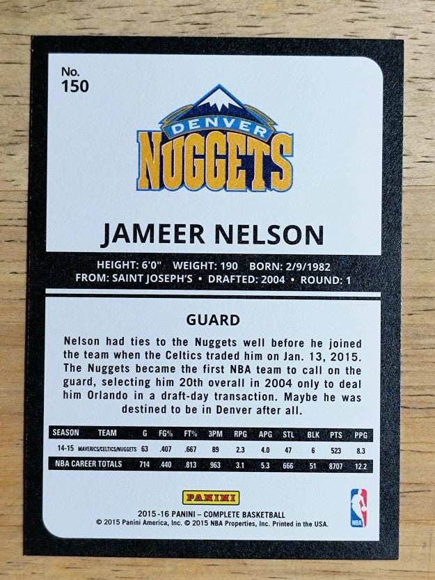 2015-16 Panini Complete #150 Jameer Nelson