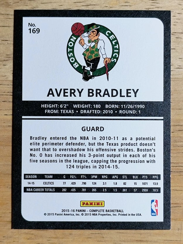 2015-16 Panini Complete #169 Avery Bradley