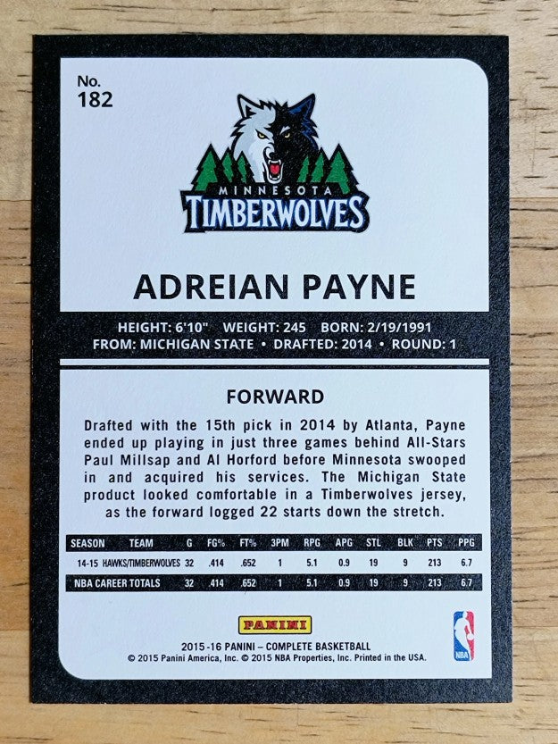 2015-16 Panini Complete #182 Adreian Payne