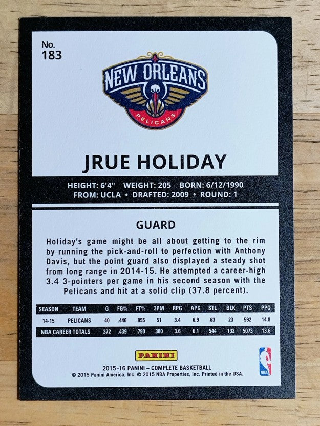 2015-16 Panini Complete #183 Jrue Holiday