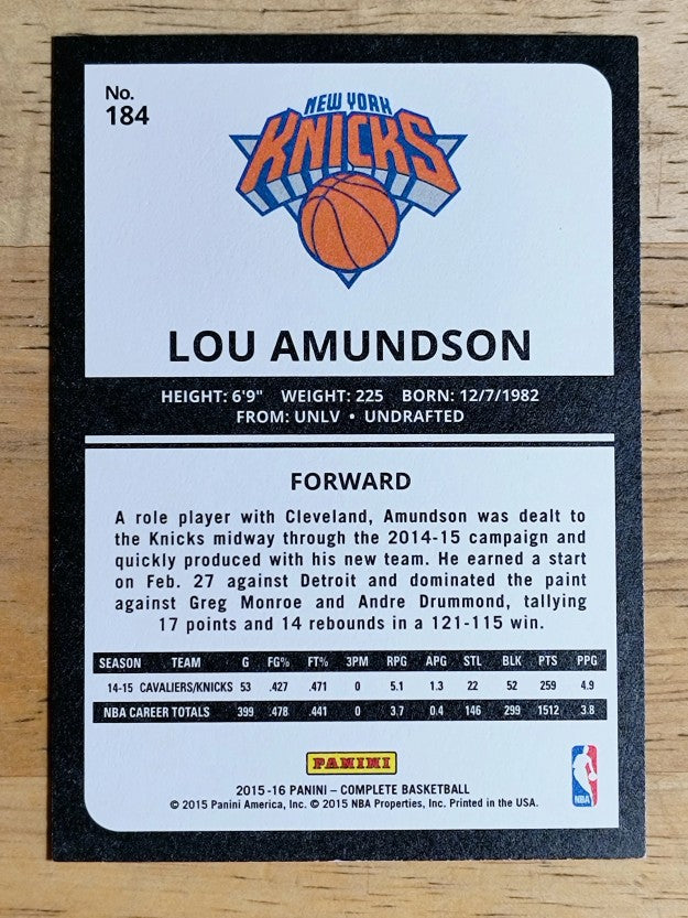 2015-16 Panini Complete #184 Lou Amundson