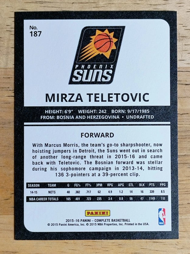 2015-16 Panini Complete #187 Mirza Teletovic