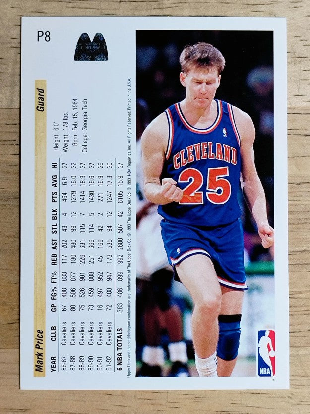 1992-93 Upper Deck McDonald's #P8 Mark Price