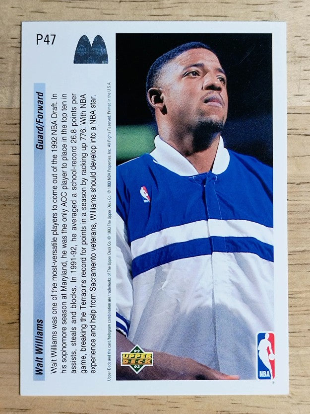 1992-93 Upper Deck McDonald's #P47 Walt Williams (EX)