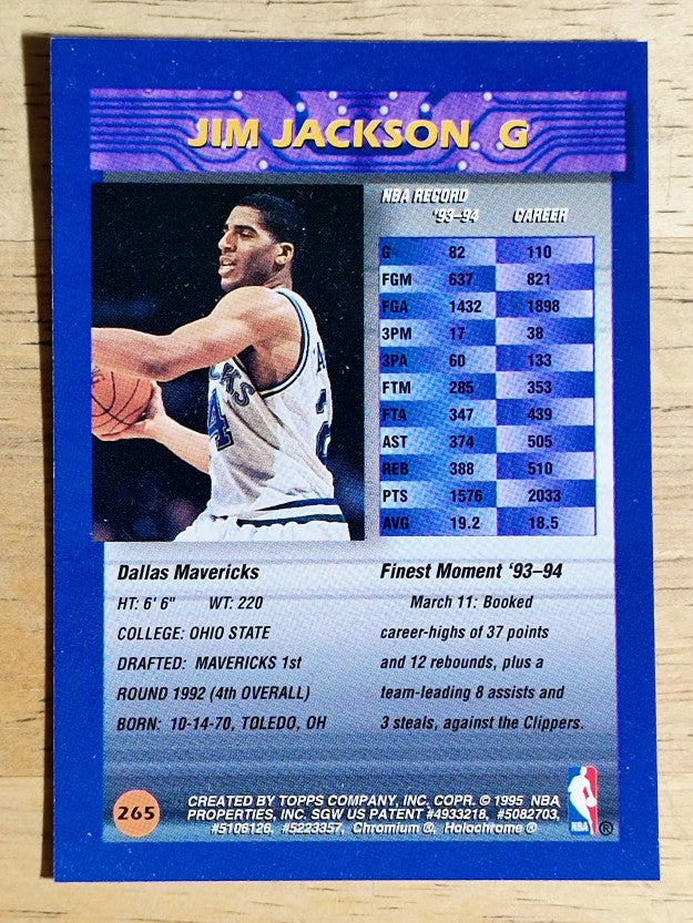 1994-95 Finest #265 Jim Jackson