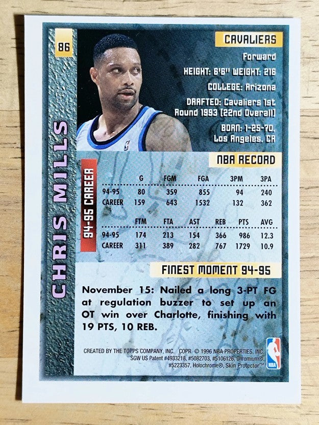 1995-96 Finest #86 Chris Mills