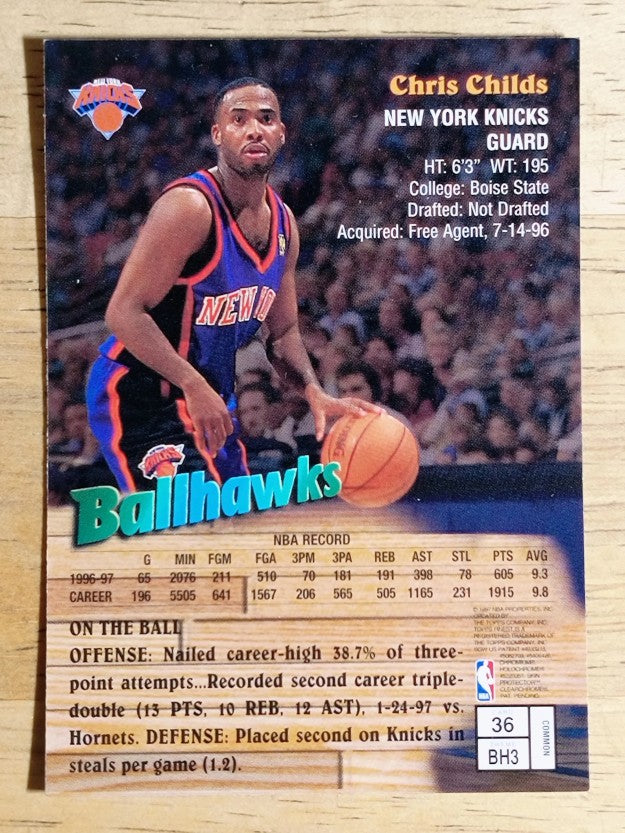 1997-98 Finest #36 Chris Childs B