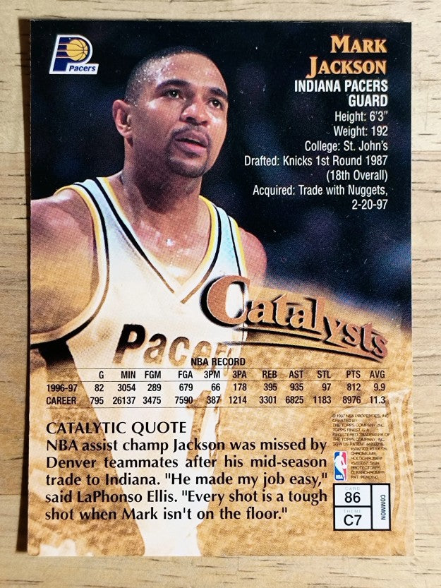 1997-98 Finest #86 Mark Jackson B